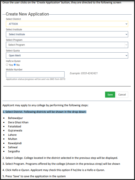 Punjab Govt Colleges Online Admission 2022 Guide Via OCAS Online College Admission System