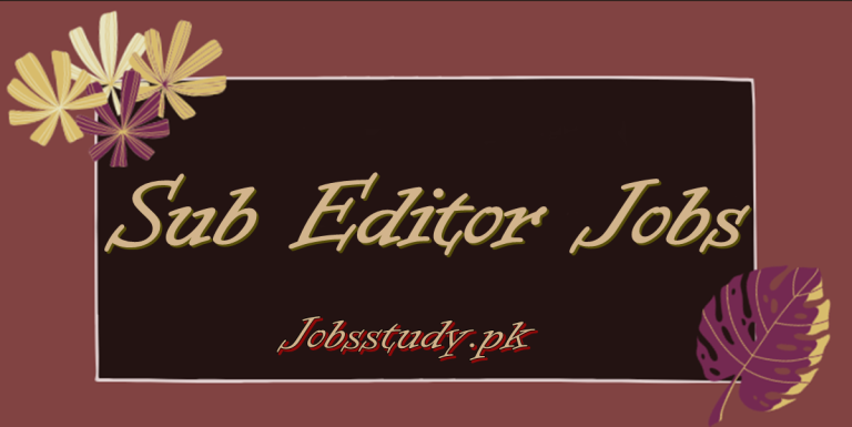 Sub Editor Jobs